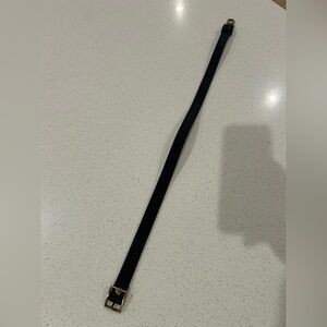 Portland Leather Goods Strap Extender Pebbled Black with brass hardware